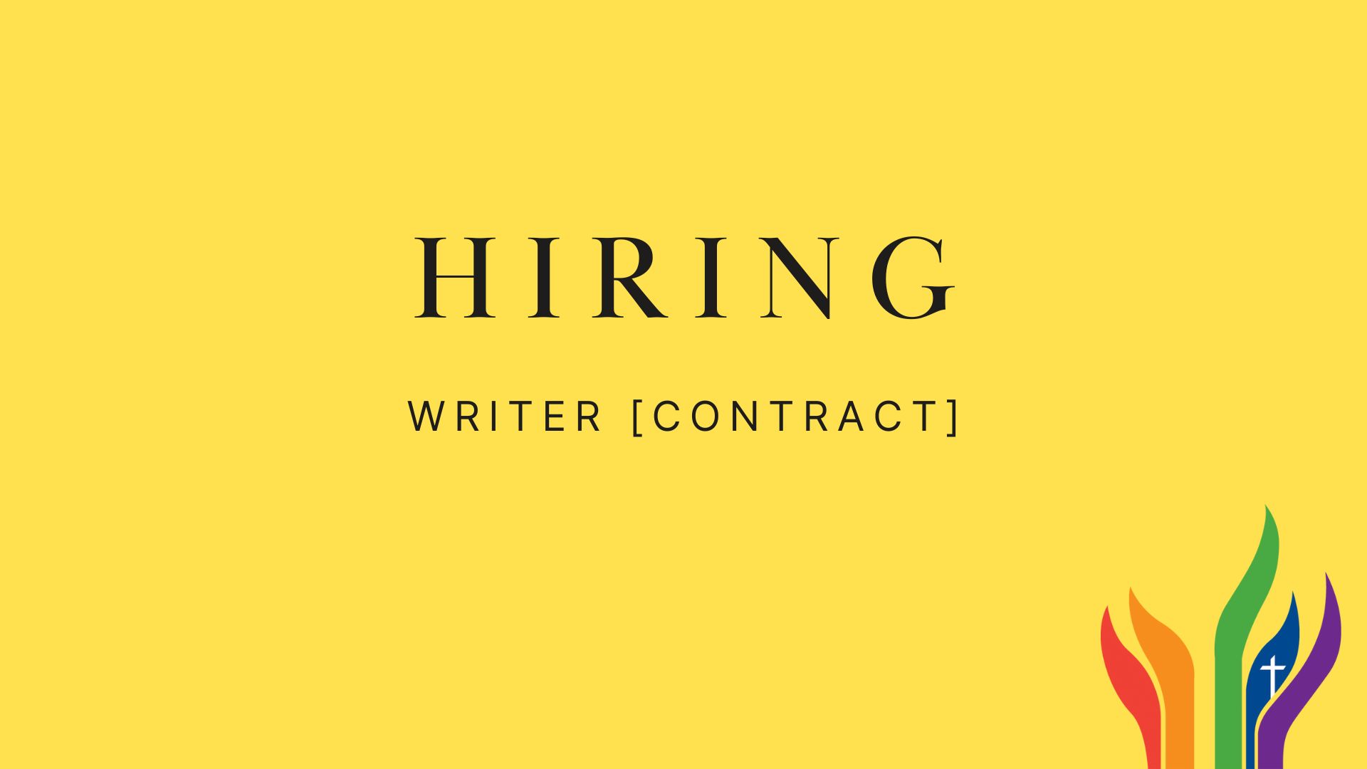 interior Hiring: Writer [CONTRACT] banner image